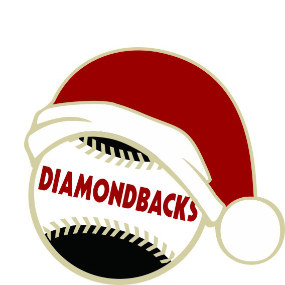 Arizona Diamondbacks Baseball Christmas hat logo vinyl decal